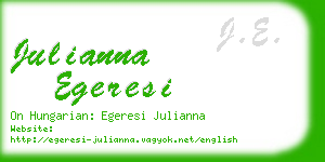 julianna egeresi business card